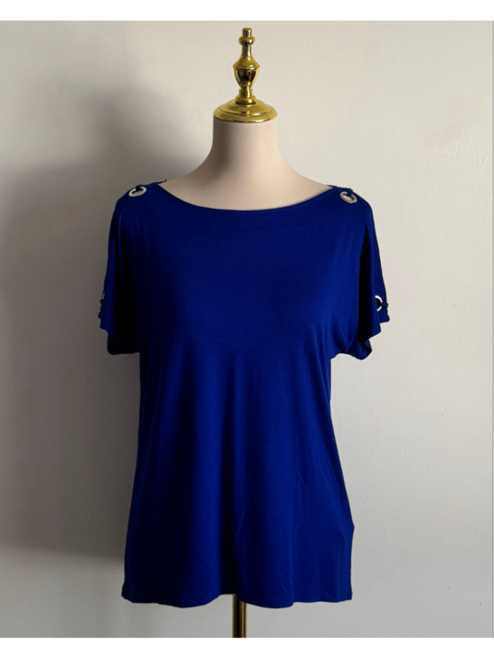 Women's Cable & Gauge Short Sleeve Tee Blue Size S